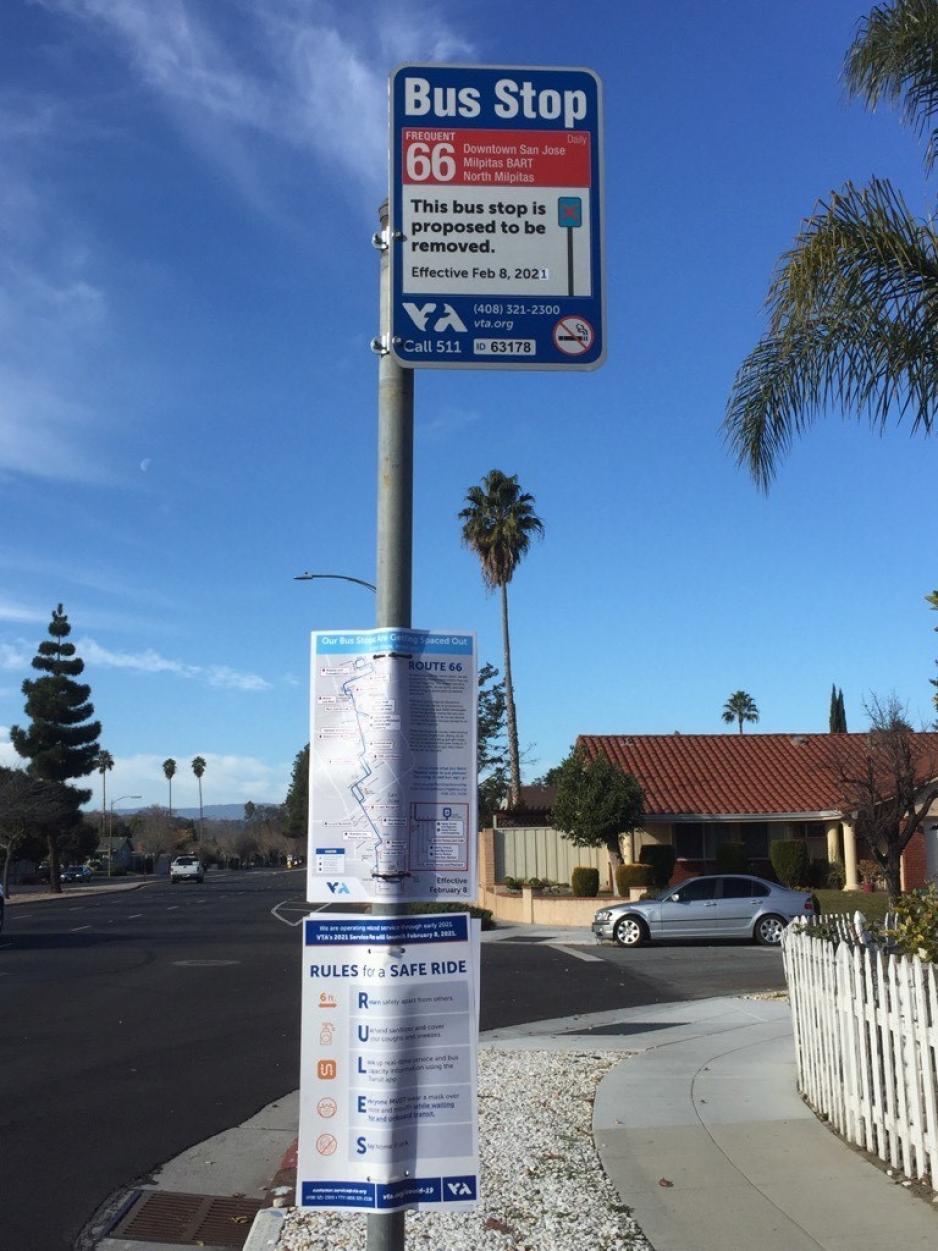 Balanced bus stop notifications