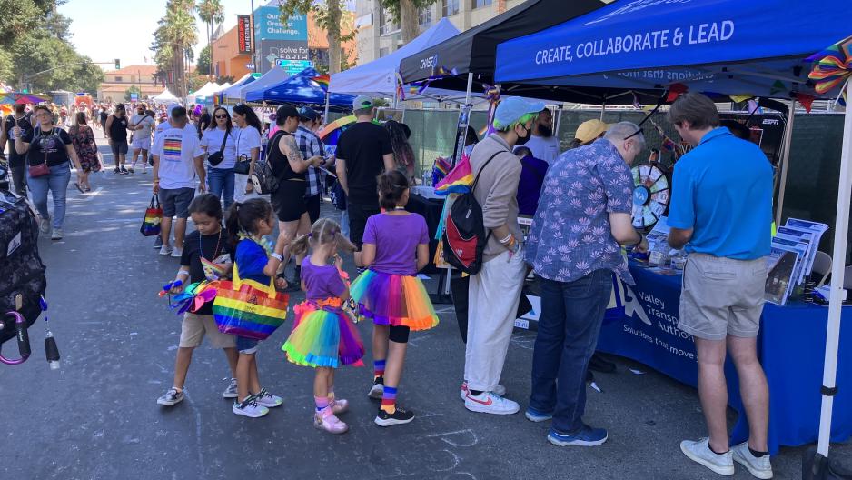 community members engaging at Silicon Valley Pride 