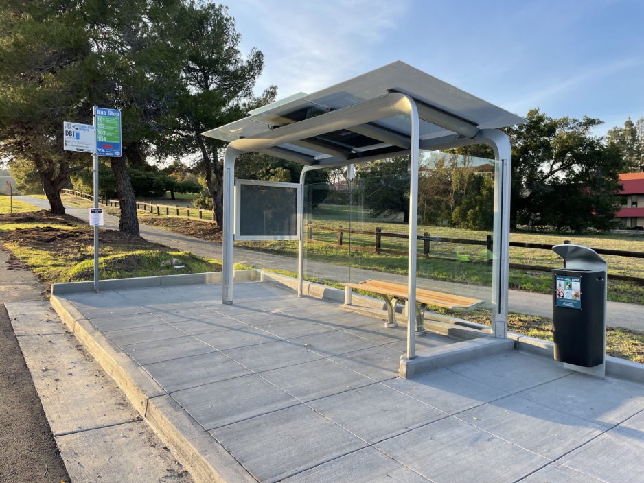 VTA Bus Shelter at Stanford Research Park