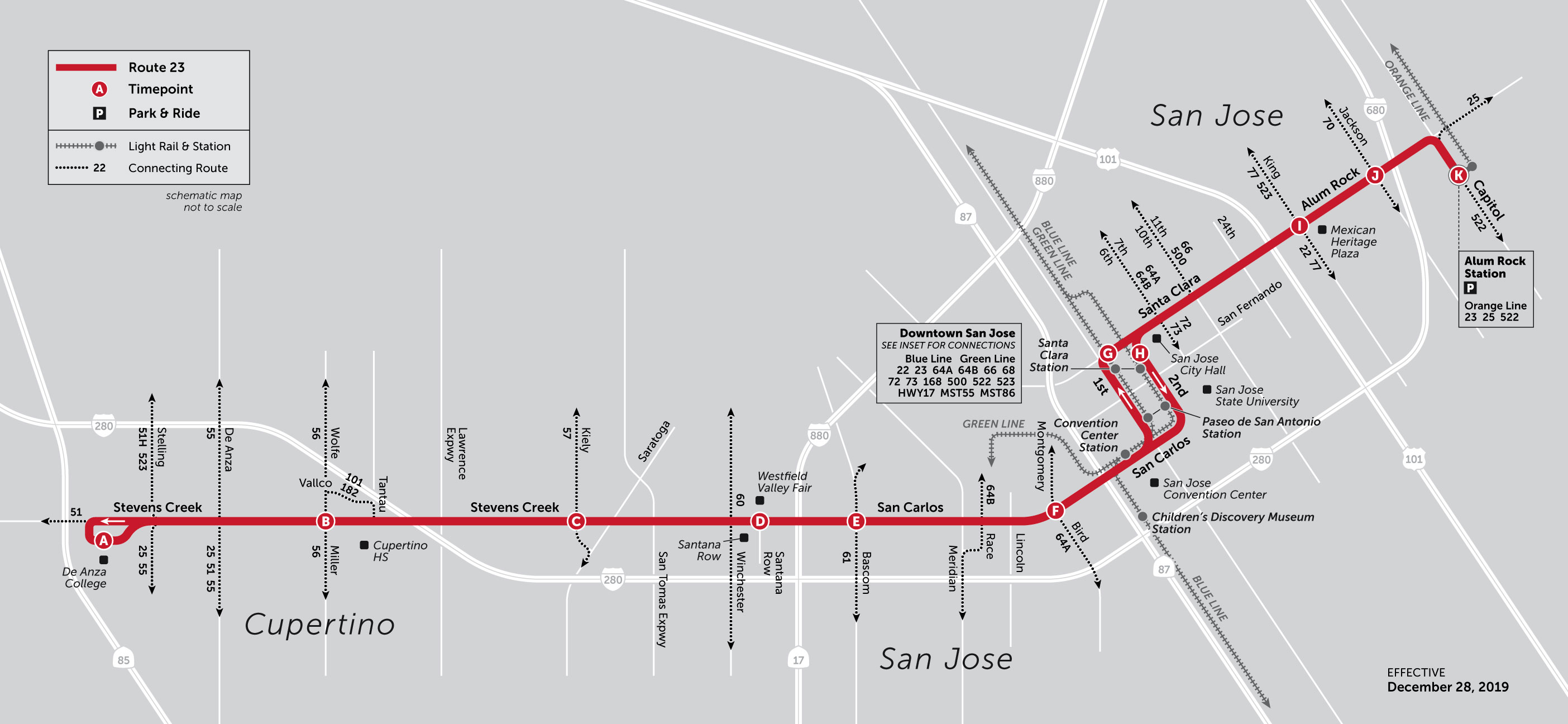 Vta Bus Routes Map.