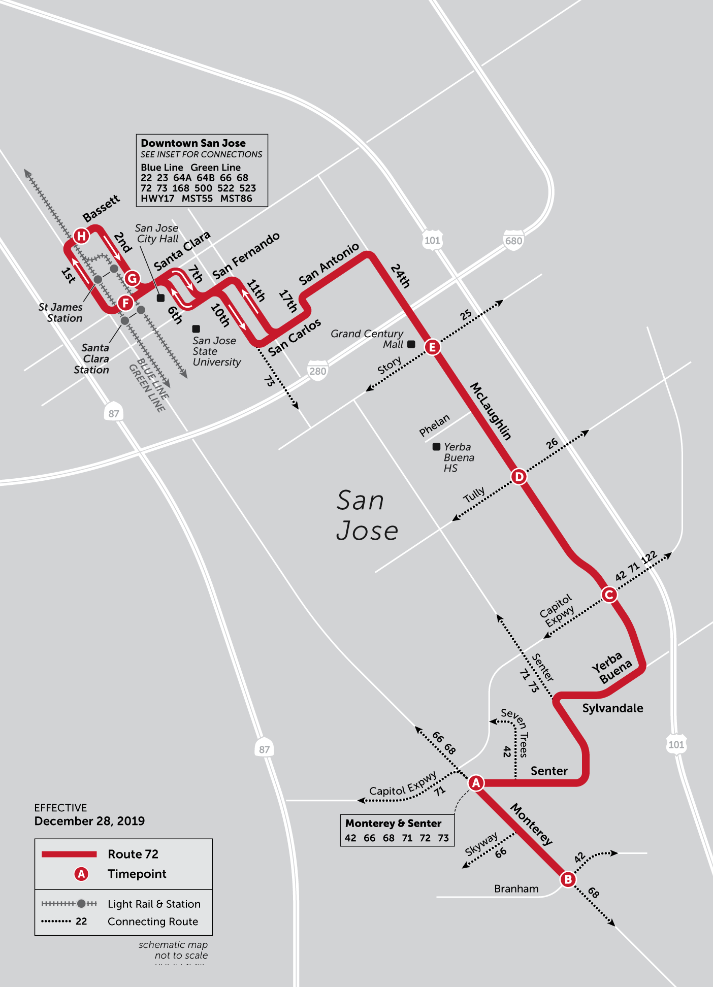 72 Bus Route Schedule