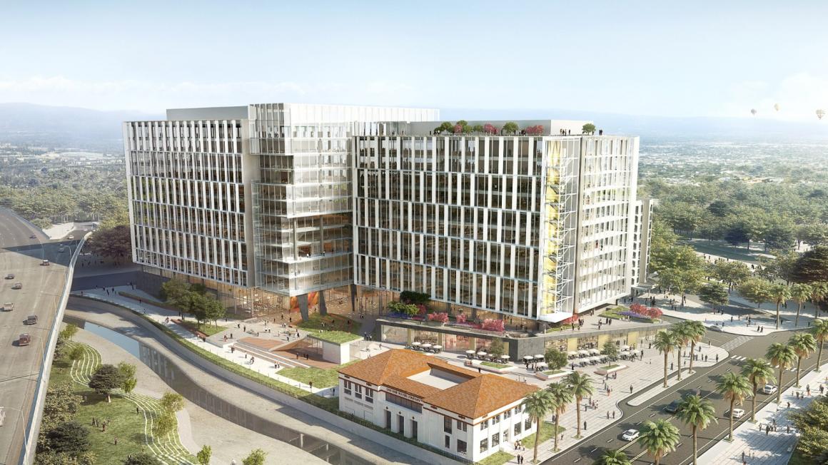 Rendering of Transit Oriented Development near Diridon Station in San Jose