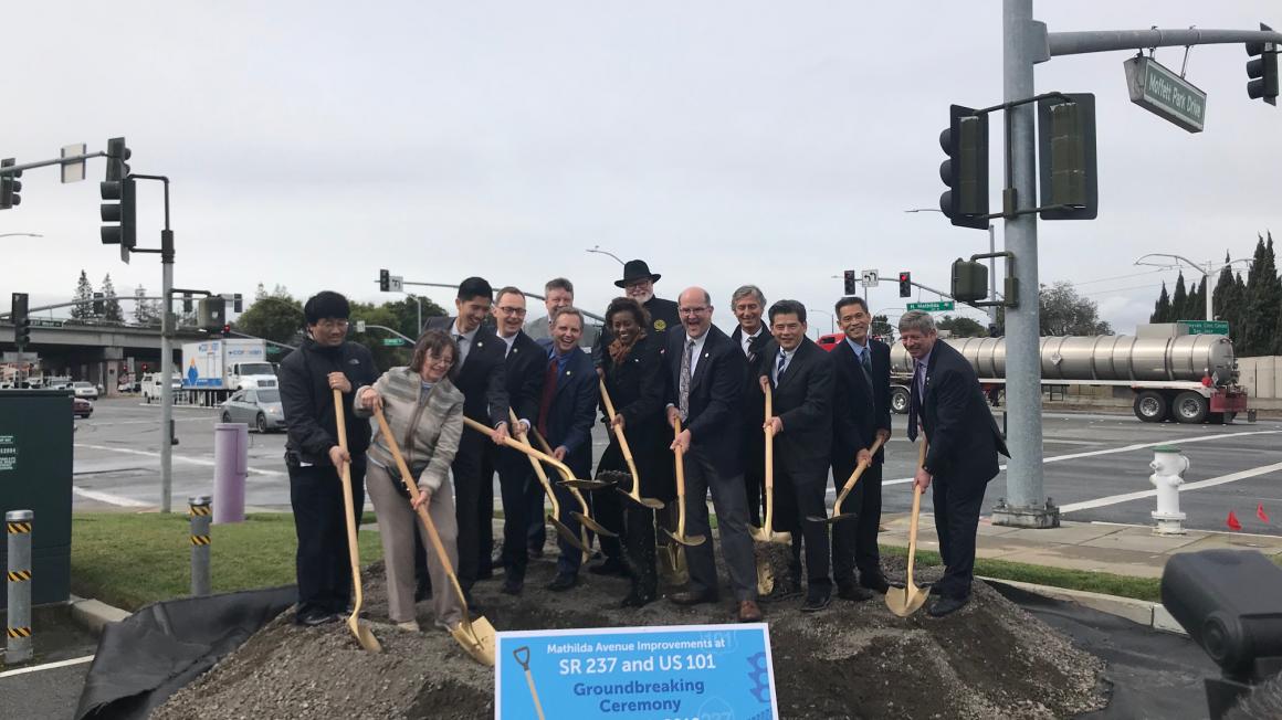 mathilda ave groundbreaking event