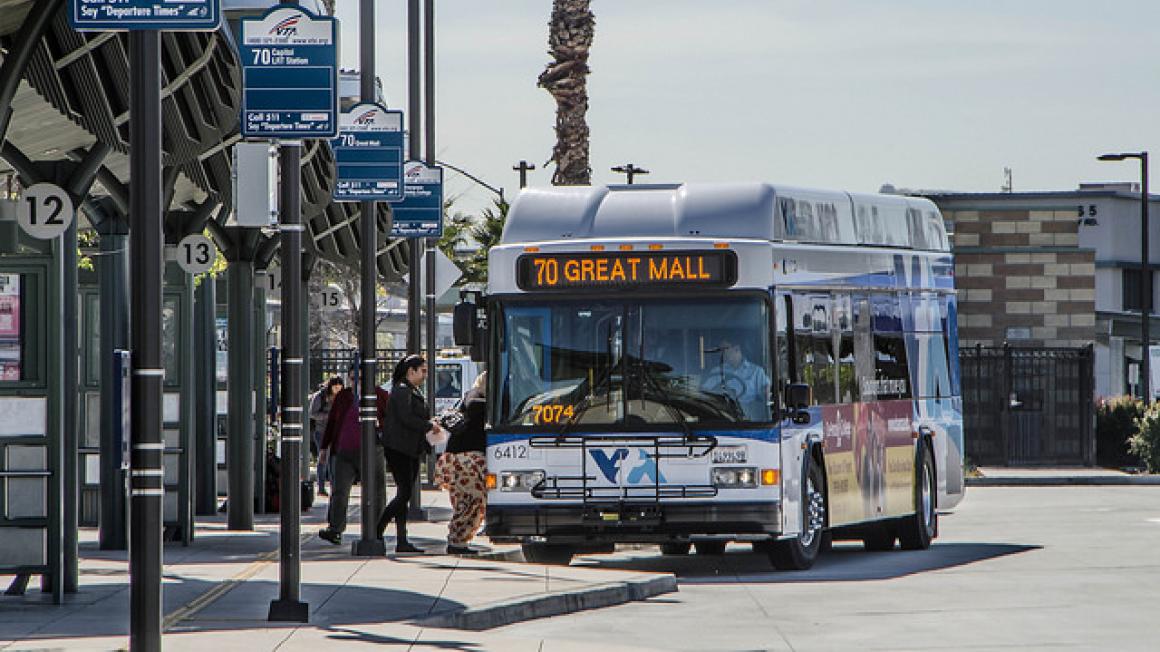 bus at Eastridge Transit Center