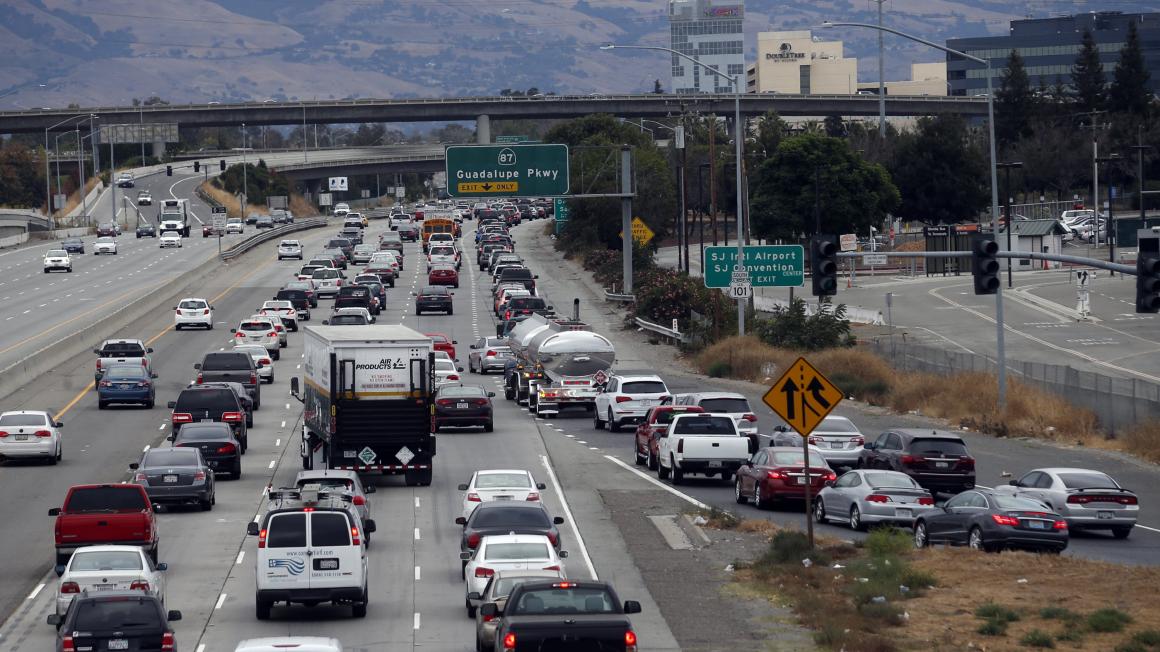 Highway 87 traffic