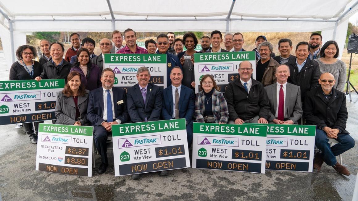 group photo at express lanes celebration