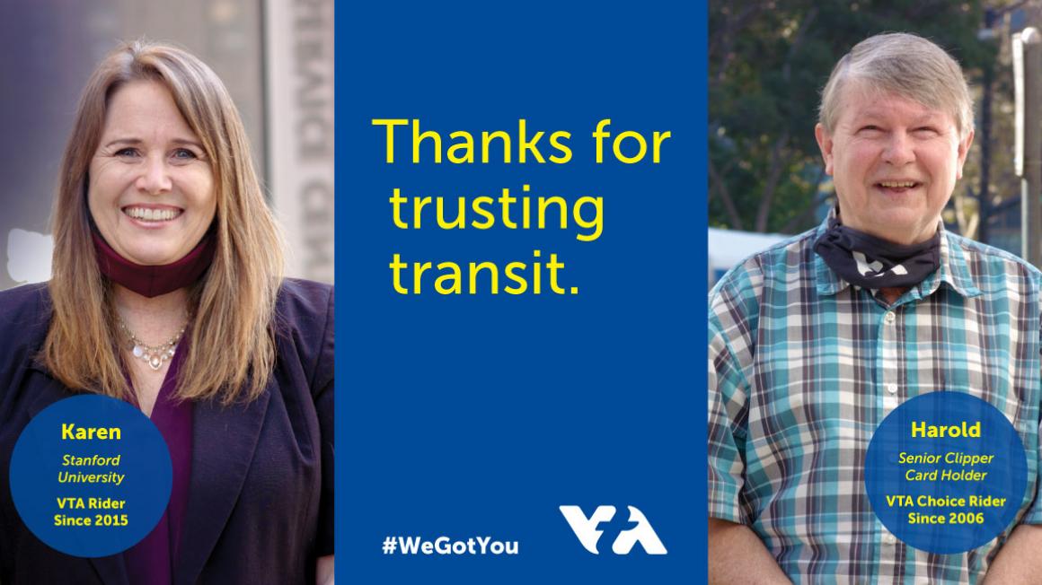 Thanks for trusting in transit