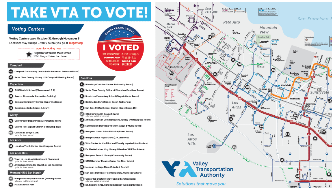 VTA Voting Center Map