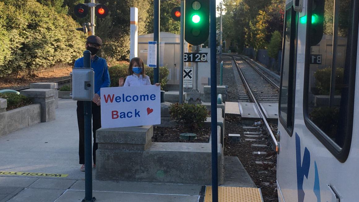 welcome back sign