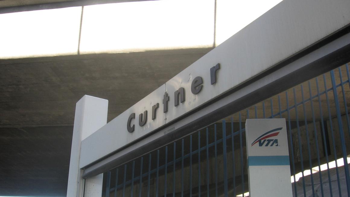 Curtner Station Entrance Sign