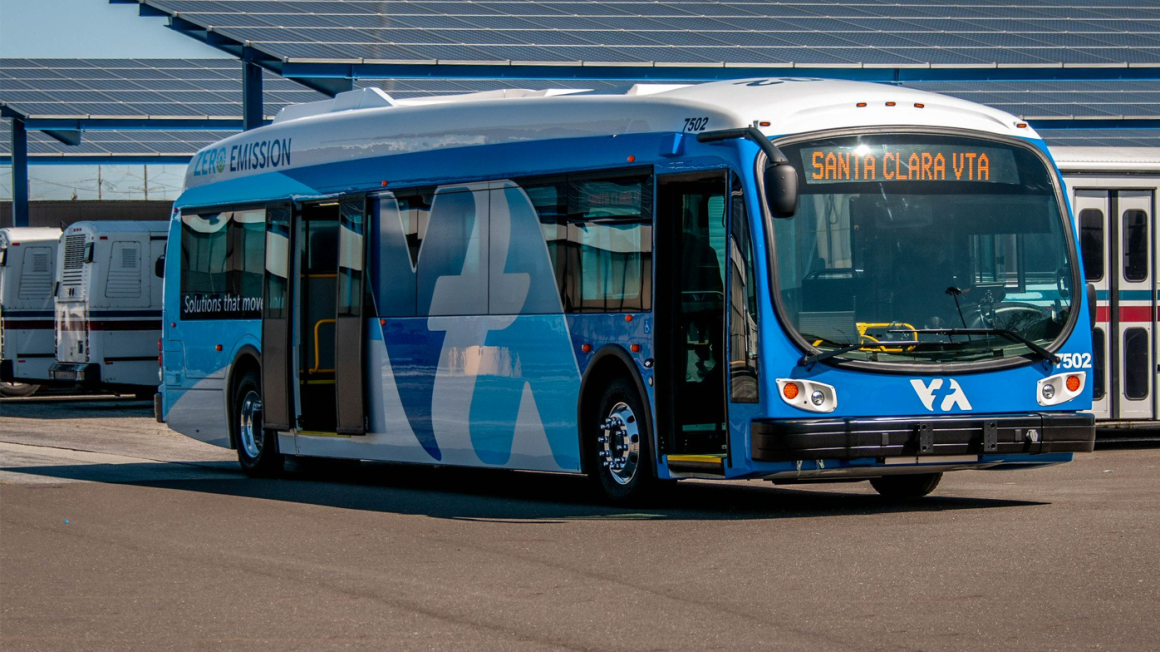 a VA Proterra Electric Bus