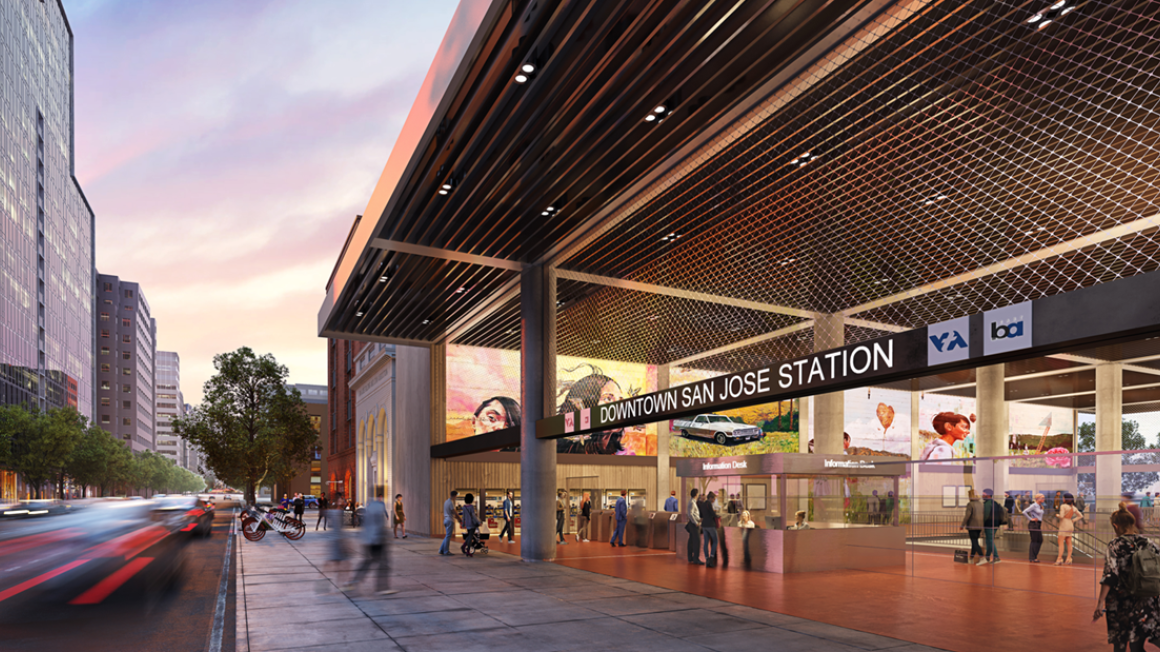 Downtown SJ BART station rendering