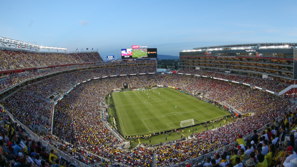 Levi's Stadium Aerial View for Soccer Game