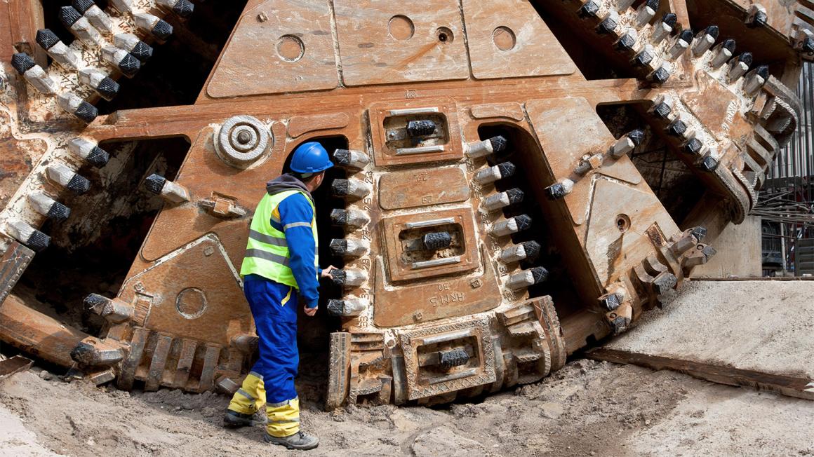 a tunnel boring machine 