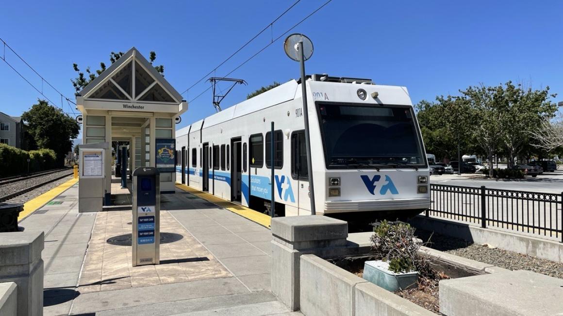 light rail station