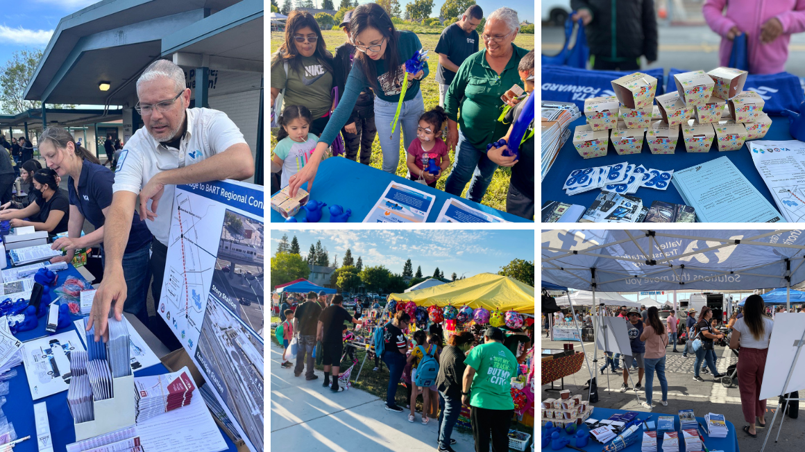 various photos of national night out events