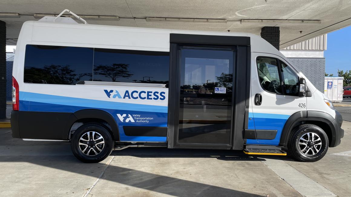 Side photo of VTA ACCESS Paratransit vehicle