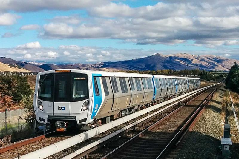 Image of a BART train