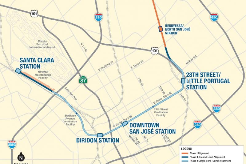 VTA's BART Phase II Alignment