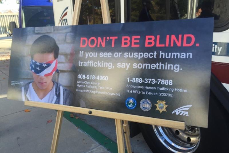 Human Traficking awareness poster