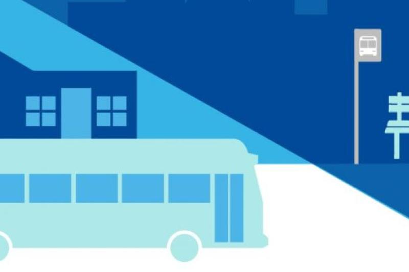 bus and bus stop image