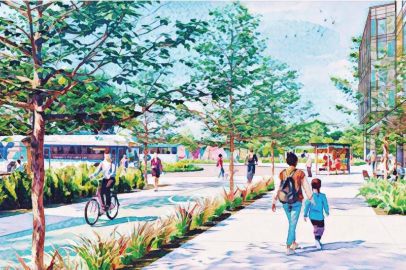 rendering of Branham transit oriented development