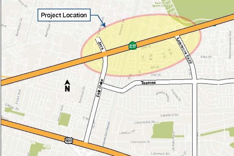 237 Lawrence Java Interchanges Improvement Project map