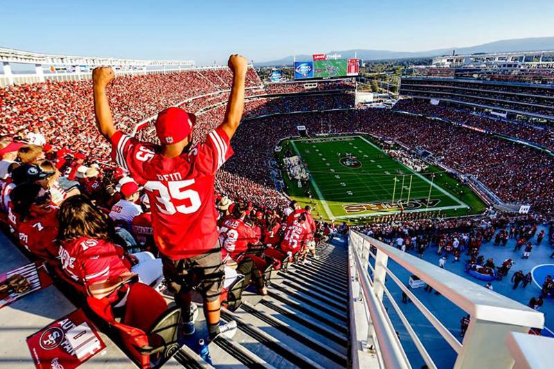 49ers at levis stadium