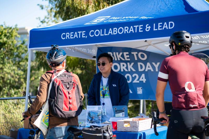 VTA Energizer Station at Bike to Work Day
