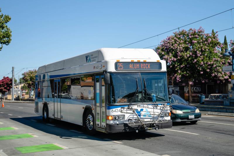 VTA bus on street