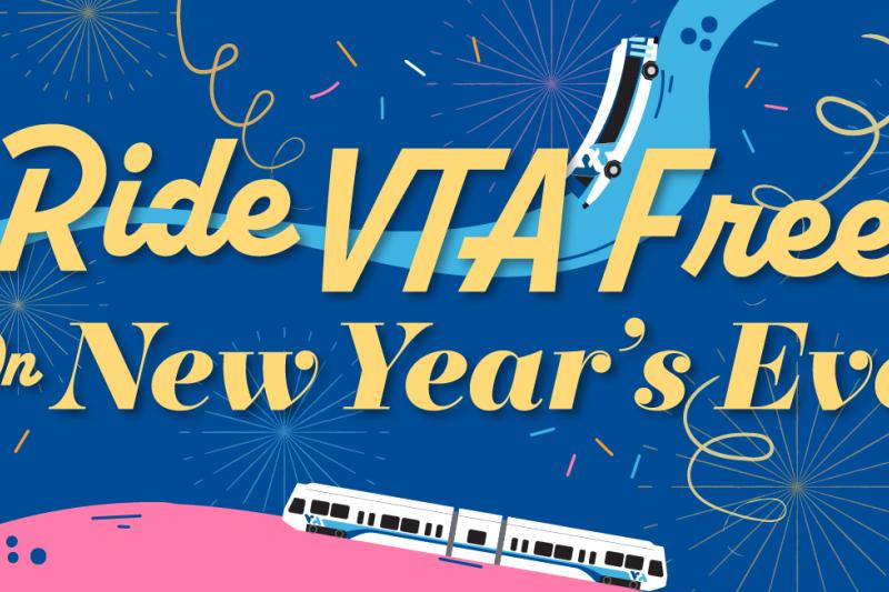 Ride VTA Free on New Year's Eve