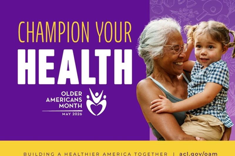 Champion Your Health image of grandmother holding her grandchild
