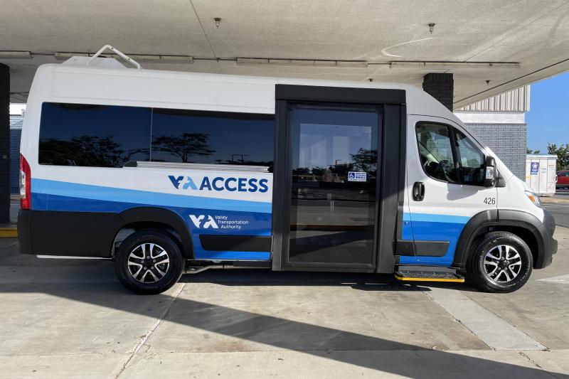 Side photo of VTA ACCESS Paratransit vehicle
