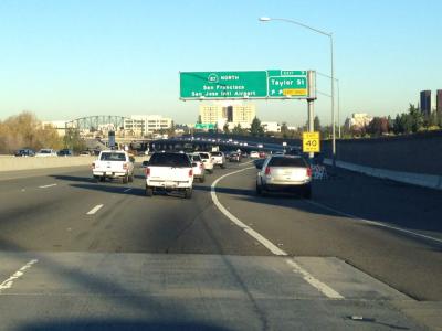 Highway 87 traffic