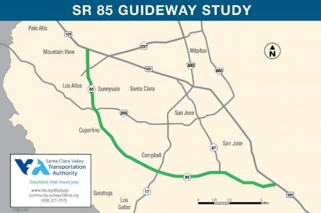map of SR 85