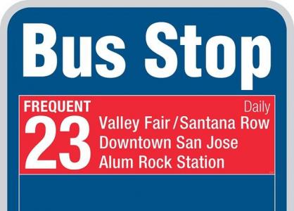 new bus stop sign design