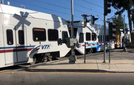 train at crossing