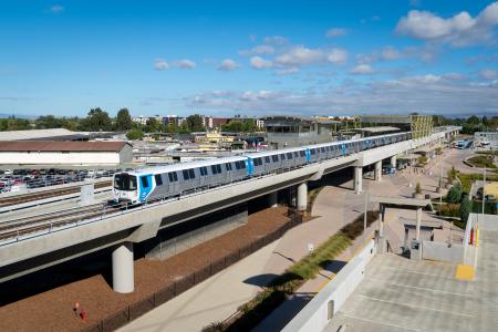 Berryessa Station with Parking Garage