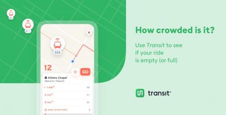 Transit app image "How crowded is it?"
