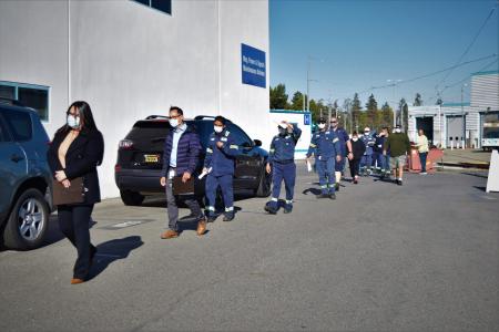 VTA employees line up for COVID testing