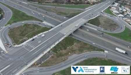 Interstate 280 and Wolfe Road Interchange rendering