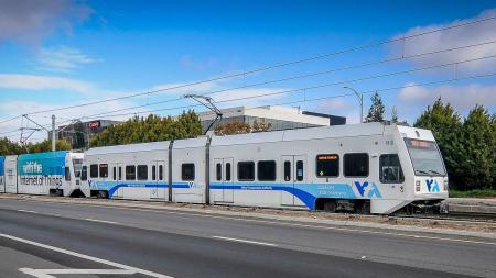 VTA light rail train