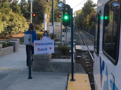 welcome back sign