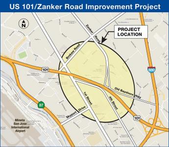map of Zanker project