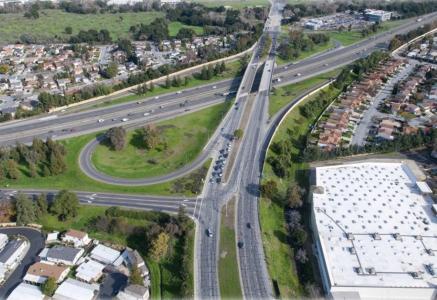 US 101 Blossom Hill interchange