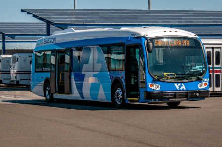 a VA Proterra Electric Bus