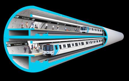 Simulation of BART Trains in a Tunnel