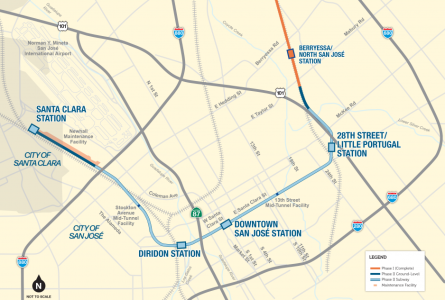 BART Silicon Valley map