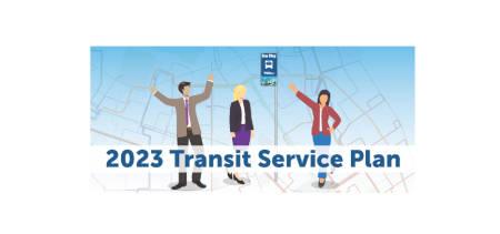 2023 Transit Service Plan banner