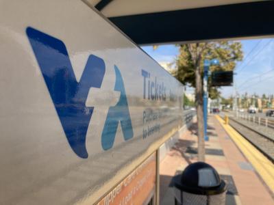 light rail station sign